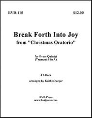 BREAK FORTH INTO JOY BRASS QUINTET P.O.D. cover